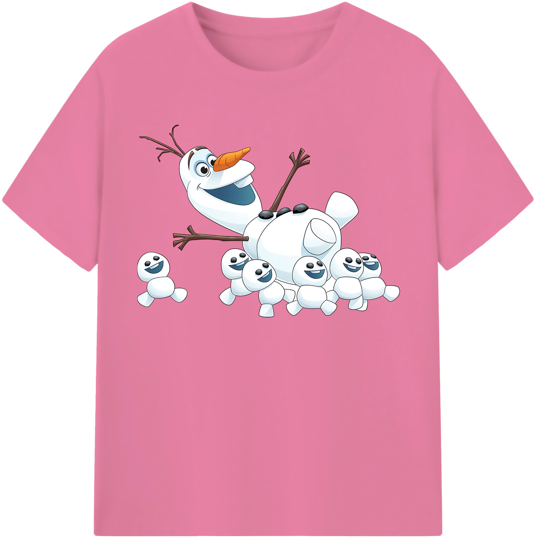 （画像用） アナと雪の女王 アンナ エルサ Frozen Anna Elsa 綿100％半袖Tシャツ（フロントプリント）